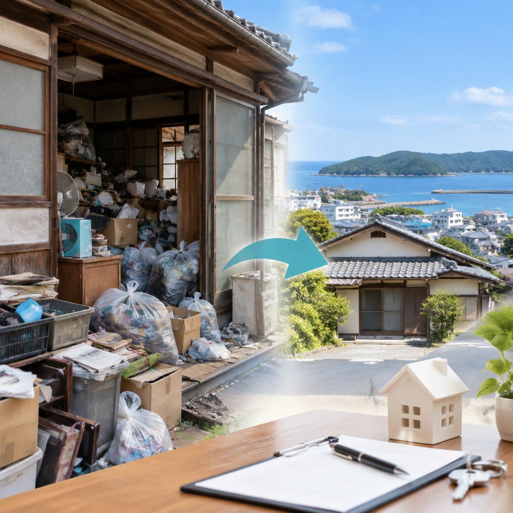 相続した実家がゴミ屋敷でも、売却をあきらめない。田辺市の現状のまま相談できる不動産売却