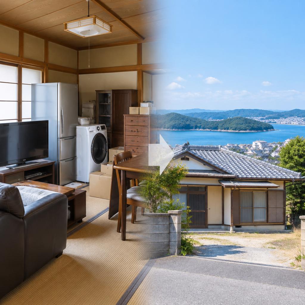 大型家具・家電が残った空き家も、そのまま売却へ。片付けの悩みから売却方法まで、田辺市の不動産売却をサポートします